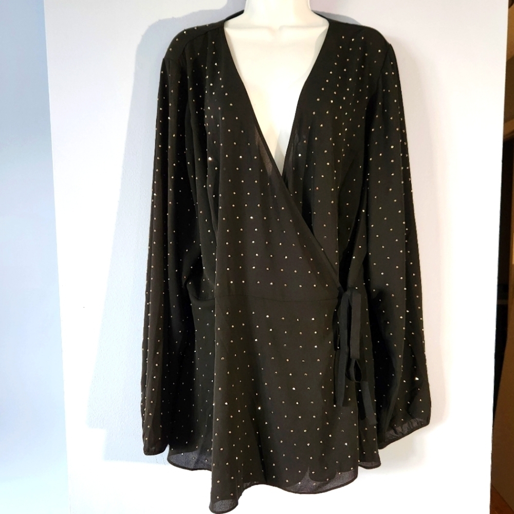 City Chic Wrap Blouse